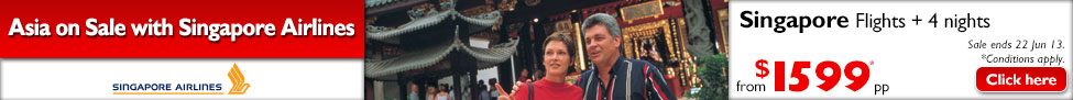 Asia on Sale with Singapore Airlines