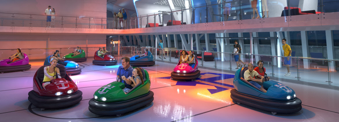 Bumper Cars on Royal Caribbean