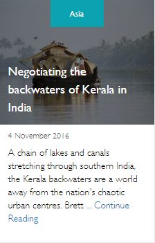 Negotiating the backwaters of Kerala in India