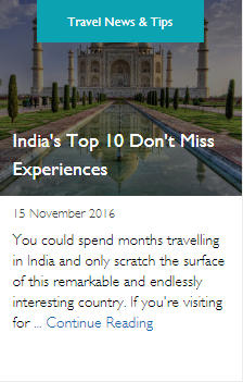 India's Top 10 Don't Miss Experiences