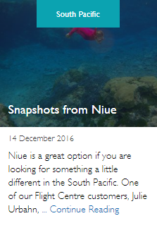 Snapshots from Niue