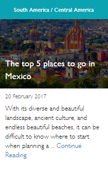 The top 5 places to go in Mexico