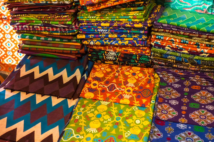 Traditional batik fabrics