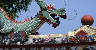 Decorative Dragon at Chinese Temple