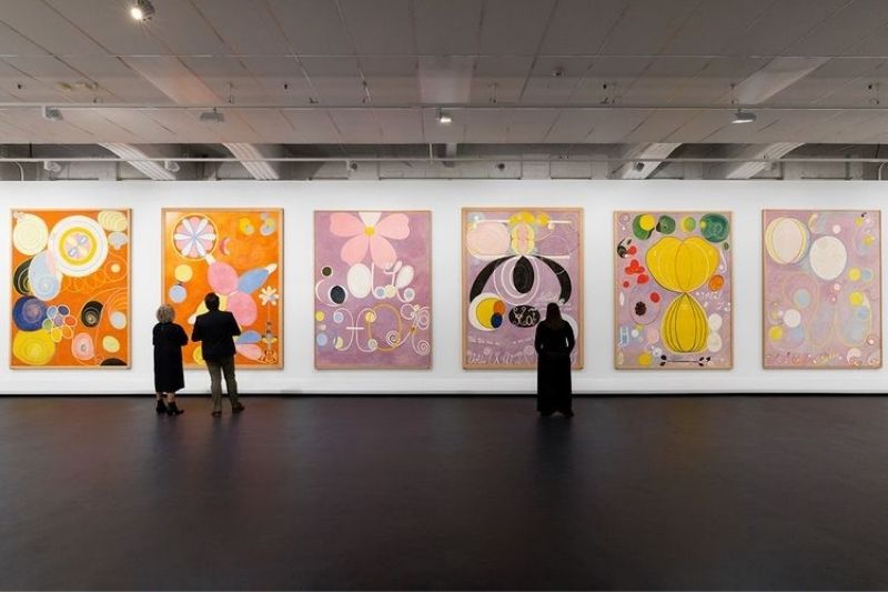 Hilma af Klint exhibition at the Wellington City Gallery.