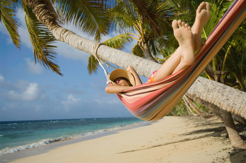 Lounging in the hot Fiji sun!